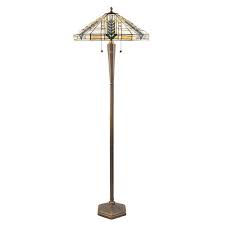 Quality antiques lend an authentic touch to eclectic interiors, and in this dining room the pieces enhance the romance of history. Interiors 1900 Lloyd Floor Lamp With Tiffany Glass Deep Antique Patina