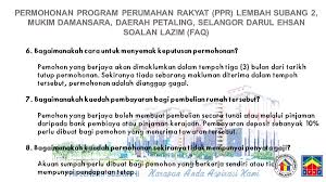 Salam sy mencari rumah untuk disewa di lembah subang 2.memerlukan sngt2.kalau bileh secepat yang mungkin. Kpkt Di Twitter Anda Ada Soalan Tentang Permohonan Ppr Lembah Subang Ii Berikut Senarai Soalan Lazim Untuk Rujukan Pemohon Pprkpkt Https T Co Lmnekp40dg