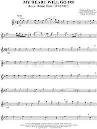 Celine Dion My Heart Will Go On Sheet Music Flute Solo Download Print Partition Flute Traversiere Partition Musicale Flute