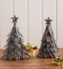 Use These Galvanized Metal Holiday Trees To Add Simple Charm To Mantel Tabletop And More Laye Farmhouse Christmas Decor Tree Wall Decor Christmas Decorations