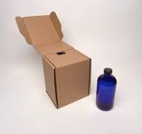 16 oz Boston Round Glass Bottle Shipping Box | Eco-Friendly ...