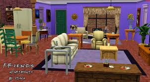 Plush media room and community library. Mod The Sims F R I E N D S Project The Apartments