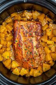 Slow Cooker Pork Loin Pineapple Recipe Video Sweet And Savory Meals Recipe Slow Cooker Pork Loin Pork Loin Recipes Slow Cooker Pork