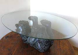 Moslion decorative rectangle table cloths black cute bear play in the forest tablecloth table cover for dining/bbq/picnic/coffee table 52 x 70 inches 4.2 out of 5 stars 16 $18.99 $ 18. Unique Sculptural Black Bear Coffee Table 1970s For Sale At 1stdibs