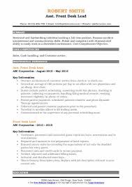 Your self evaluation is an opportunity, not a punishment. Front Desk Lead Resume Samples Qwikresume