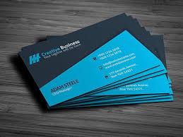 With the help of a qr code on business cards, a person can simply scan the image and all the information can be effortlessly brought to the screen of a mobile phone. Blue Creative Business Card Template Files Details Vector Print Business Cards Creative Templates Business Cards Creative Cool Business Cards