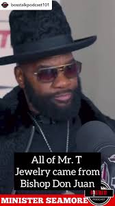#bosstalkpodcast101 Minister Seamore said Mr.T. from the popular tv show  A-Team got his jewelry from Bishop Don Juan. Guest: @therealsupastah #mrt  #ateam #ministersesmore #bosstalk #bosstalk101 ...