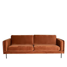 Whether your budget is under $2,000 or under $500—or you have more room to play with price points—the perfect velvet couch for velvet sofas for every budget. Nancy S Bank Verona 3 Zits Velvet Sofa Banks Copper 216 X 80 X 85 Cm Les Plus Beaux Meubles 1 En Meubles Nancy Homestore