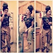 Résultat de recherche d'images pour "military girl swag"