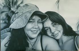 Portrait of my wife. It's an early birthday gift for her. I haven't  physically painted