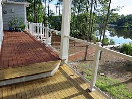 White polycomposite rail kit with square balusters. Contractor Handrail Glass Deck Railing Frame Kit 8 Ft White No Glass Outdoor Living Decks Pavers Deck Accessories