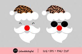Download Santa Face Christmas Graphic By Catandme Creative Fabrica PSD Mockup Templates