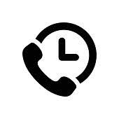 Here you can explore hq clock icon transparent illustrations, icons and clipart with filter setting like size, type, color etc. Vector Illustration Of Phone Hanger With Clock Icon Suitable For Illustration Of Customer Service Hotline Number Stock Vector Image Art Alamy