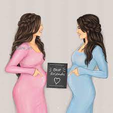 s a r r a a r t no instagram انا وأقرب صديقة ليا صديقة الطفولة حامل في نفس الوقت فرق بينا أسبووووع ا sarra art mother daughter art mother art