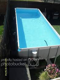 Through Wall Skimmer On Rectangular Intex Ultra Frame Update Trouble Free Pool Diy Hot Tub Rectangular Pool Frame Update