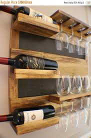 On Sale Georgous Golden Oak Stained Wall Mounted Wine Rack With Shelves And Decorative Mesh Wine And Liquor Shel Wall Mounted Wine Rack Liquor Shelf Wine Rack