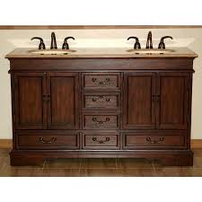 Compare prices & save money on bath. Silkroad Exclusive 60 In Red Chestnut Undermount Double Sink Bathroom Vanity With Travertine Travertine Top In The Bathroom Vanities With Tops Department At Lowes Com