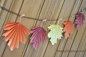 Diy Folded Paper Fall Leaves Fall Crafts Paper Crafts Crafts