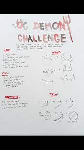 Oc Demon Generator Challenge In 2021 Creative Drawing Prompts Drawing Challenge Drawing Ideas List