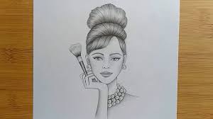This is an art and drawing channel where scenery drawing and art related stuff are weekly published.welcome to my channel for begginner's drawing. Drawing Tutorial For Beginners Pencil Sketch How To Draw A Girl With Beautiful Hair Style Youtube