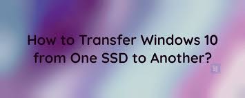Clone your windows 10 installation to ssd without losing your files, or reinstalling windows 10 and the current programs you have on your computer. How To Transfer Windows 10 From One Ssd To Another