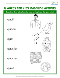 Explore the topics below to find what you are looking for. Words That Start With Q For Kids