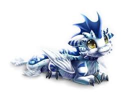 Dragonnet Chibi Blanc Bleu Bebe Dragon Dessin Kawaii Dessin Chibi