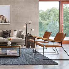 Newton Leather Accent Chair Tan Leather Industrial Decor Living Room Farm House Living Room Living Room Decor