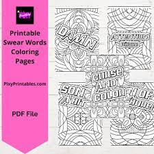 Use this iditarod word search and free printable worksheets to help students learn about this iconic dogsled race held annually in alaska. Swear Words Coloring Pages Instant Download Printables For Every Occasion