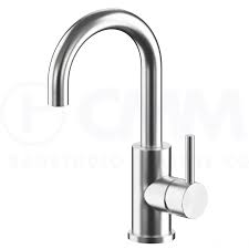 Deusenfeld Design Edelstahl Waschtisch Armatur Design M8 Schwenkbar Ohne Ablauf Matt Gebürstet