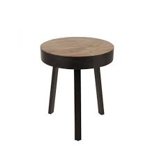 Table basse ronde double plateau bowen | prix bas. Table Basse Ronde O45 Cm En Teck Recycle Suri Small