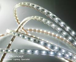 Cbconcept Pure White 120 Volt Led Smd3528 Flexible Flat Led Strip Rope Light Christmas Lighting Indoor