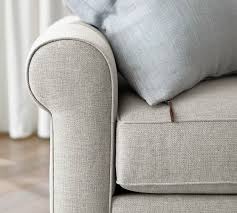 Put in anywhere you want, the reversible chaise leg color: Buchanan Roll Arm Upholstered Sofa Chaise Sectional Pottery Barn