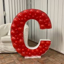 Download Letter C 100cm Height Mosaic Frame Balloons Balloon Crafts