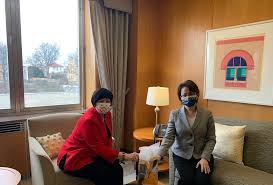 2021.01.15 Taiwan Representative Bi-khim Hsiao met with Pam Pryor, U.S.  Acting Assistant Secretary of State for International Organizations