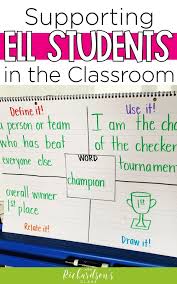 Supporting Ells In The Classroom Mrs Richardson S Class Teaching Ell Teaching Ell Students Ell Students