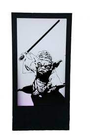 Star Wars Yoda Silhouette Panel Star Wars Yoda Star Wars War