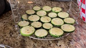I dehydrated some sliced and. Dehydrated Zucchini Chips Keto Style Youtube