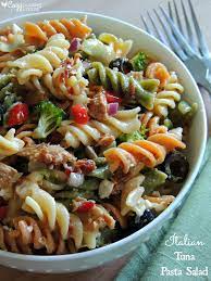 Italian Tuna Pasta Salad Cozy Country Living Recipe Tuna Salad Pasta Recipes Tuna Pasta