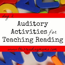 As with toddlers, it's best to this indoor physical activity is perfect for preschoolers, particularly for those four years old and up. Day 2 Auditory Activities For Teaching Reading