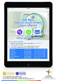 Book Your Next Mri Ct Scan Via Viber Whatsapp Messenger Lanka Hospitals Sri Lanka