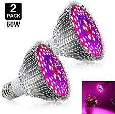 Amazon Com Led Grow Light Bulb 50w Led Plant Bulb Full Spectrum Grow Lights E27 Base 78 Leds For Indoor Led Grow Light Bulbs Grow Light Bulbs Led Grow Lights