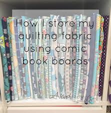 I'll have to look for a store near me and ask if they carry older issues since my son wants to start from the origin. A Hand Stitched Life How I Store My Quilting Fabric Using Comic Book Boards