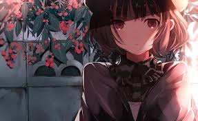 Abn 50 615 305 587. Cute Anime Girl Face Portrait Hat Dress Brown Eyes Anime Hd Wallpaper Peakpx