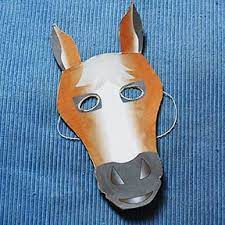 Masque De Cheval Bricolage Carnaval Tete A Modeler Masque Cheval Deguisement Cheval Bricolage Carnaval
