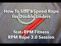 When in doubt about the length of a jump rope, always go for a longer rope and adjust it, rather than getting a rope take a look at our 5 easy steps below to see how to adjust the length of your jump rope quickly and easily! How To Size A Speed Rope W Rpm Rope 3 0 Session Crossfit Jump Ropes Double Unders Youtube