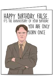 Dwight The Office Birthday Card Office Birthday Funny Birthday Cards Office Jokes