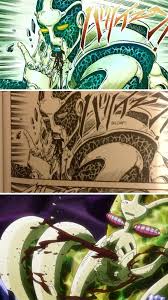 Jotaro learns the secret of his stand power and about his family's enemy, the vampire dio. Hierophant Green S Mouth Hiero Hiero Hiero Jojo S Bizarre Adventure Know Your Meme