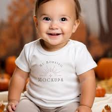 Halloween Kids T Shirt Mockup, White Rabbit Skins 3401 T-shirt Mockup