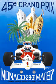 The monaco poster is inspired by my love of old vintage car posters. 1987 Monaco Grand Prix Racing Poster Digital Art By Retro Graphics